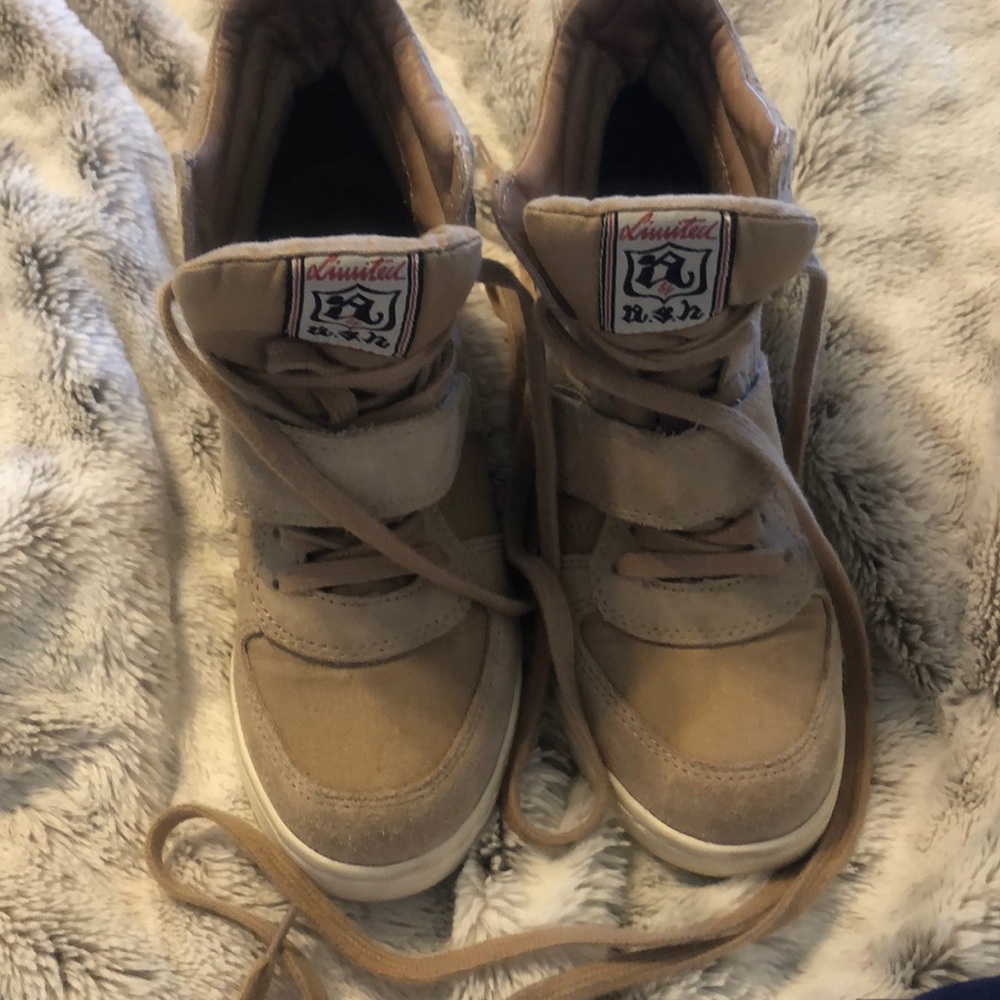 Limited ASH Bowie Suede Sneakers in Tan